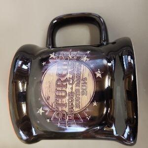 𝅺STURGIS 2014 coffee mug lovely black and orange EUC